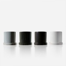[이오플랜트] 유광&무광 심플 원통 세라믹 화분(받침포함)모음, 유광, 블랙