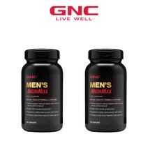 2병구성 GNC 맨스 아르긴맥스 180 캐플릿 L-아르기닌 징코빌로바 인삼 추출물 함유