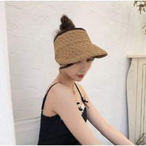 프롬아떼 썬캡 챙넓은 지사모자 벨크로 버킷햇 여름 데일리 밀짚 인스타 감성 제주도