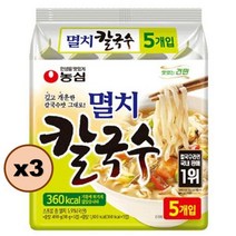 농심 멸치칼국수 98gx5개입 캠핑요리, 3개