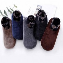 벨벳 논스립 덧신 실내 양말 층간소음 방지, 브라운