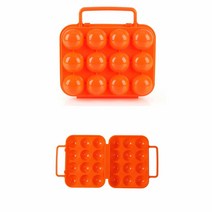 옥이드림 휴대용 12구 계란케이스 오렌지 에그트레이 계란포장 알판