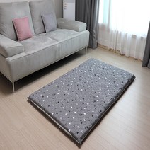 인터카마 양면누빔 폴리곤 요매트+솜포함 S SS Q 100%자체제작 (양면사용가능), 1-12 그레이