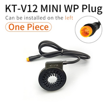 전기자전거 튜닝 부품 액세서리 kt v12l ebike pas 센서 6 magnent 듀얼 홀 센서 12 신호 페달 전기 자전거 변환 키트, 방수 플러그