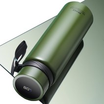 윌밍로 온도표시 보온보냉 텀블러 스테인레스 진공 텀블러 ML-TC037, 녹색, 1000ml