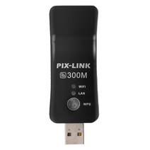 미니 USB TV 와이파이 동글 어댑터 300Mbps 범용 무선 수신기 네트워크 카드 삼성 LG 소니 스마트 tv용 RJ, 01 Black