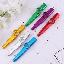 알티에리 피콜로 악기 기타에 대 한 6pcs 금속 kazoo 다른 색상 휴대용 교육 kazoo 장난감 동반자, 그림 1