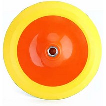 SENRAY 15.2cm(6인치) 후크 앤 루프 회전 백킹 플레이트 2개 회전 폴리싱 기계용 1.6cm(5/8인치) 스레드 포함, 8 Inch / 1PC