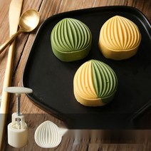 떡몰드 케이크 파이 월병 파인애플 꽃 입체몰드 월병틀 모양틀, 50g 입체조개 1매