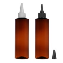 뾰족캡용기 120ml 150ml 200ml 250ml 300ml 500ml 오일병 염색약공병, 각갈색용기 흰색캡