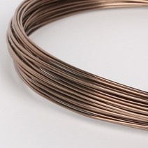 10M 알루마이트 알루미늄 와이어 소프트 DIY 쥬얼리 공예 다목적 페인트 금속 와이어 Ni 및 Pb 프리-18 게이지 (1mm), 08 Brown