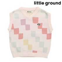 리틀그라운드 데님인더박스-체커보드베스트(73111-220-01)CH 딜 아동니트 아동조끼 아동스웨터