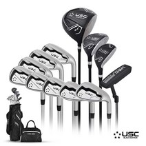 야마모토 골프채 풀세트 USC 12개구성 캐디백세트 포함 남성용, 야마모토 USC 풀세트, 드라이버+우드+유틸 (SR강도)