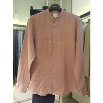 EB3SC012 인디핑크 헨리넥카라 린넨소재캐쥬얼남방(155164 )