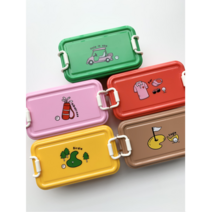 콩콩도시락 골프 간식 도시락통, 핑크