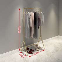 a1179 북유럽 골드프레임 행거 옷걸이 데일리룩행거, 80x150cm - 골드