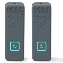 공기 청정기 목걸이 음이온 Clips USB PM 2.5 2PCS, 하나, 회색