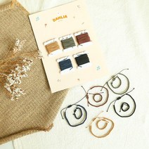 Dahlia 실반지 실팔찌 만들기 세트 DIY 키트 6type 소원 우정, 상세설명 참조, 베이직 0.7mm파스텔팔레트