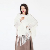 베시시걸 수술이 멋스러운 니트 판쵸