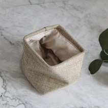 패브릭 데스크탑 수납함 2세트 다용도 정리 바스켓, 골드