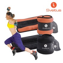 스벨투스 라이크라 웨이트밴드 중량 손목 발목, 0.5kg 파랑 세트