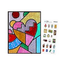홀로그램 포일아트 여름 크리스마스, 포일아트 (하트)＋스티커증정, 1