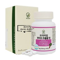 루바브추출물 치커리뿌리 로즈힙 건조효모 효능 혈관 갱년기 여성건강 식약처인정 해썹 60정, 2