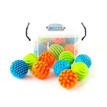 보드미 촉감발달완구 스퀴즈 실리콘 감각볼 세트 9입 촉각공 유아 촉감, free, [색상]본상품