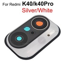 아이폰 렌즈 스마트폰 Aocarmo XiaoMi Redmi K40 K40Pro 후면 카메라 렌즈 유리 (접착제 및 프레임 수리 부, 03 K40(Pro)-White