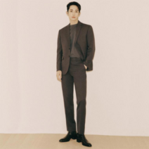 파렌하이트 파렌하이트 서브 버튼 사이드 밴딩 슬렌더핏 슬랙스_K EF4437