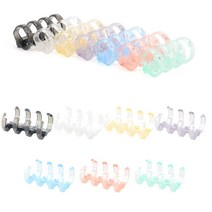 컬러별 4구 미니 제본링 족보 시험지철 책분철 루즈링, 분홍