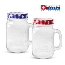 아이스드링크자 500ml / 유리병 / 유리컵, 01 아이스드링크자 500ml - 레드체크