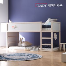 레이디가구 마네 양면 벙커침대 +폼매트리스2EA, 심플내추럴