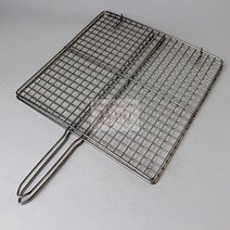 영동스텐 [규촌키친] 영동 스텐 사각 손잡이 그릴 석쇠 소 대 오징어 쥐포 한치 직화구이 캠핑 글램핑 나들이 소풍 김구이 김밥 돌김 한강, 1개