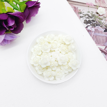 큐티 장미 비즈 팔찌 반지 공예 악세사리 만들기 재료, 화이트