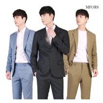 엠포르스 엠포르스 캐주얼 남자정장자켓 원버튼 블레이저 비즈니스 결혼식 면접 출퇴근 (MLE497)
