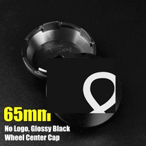 광택 유광 블랙 자동차 차량용 휠 센터 캡 허브 림 커버 65mm 1개 교체 부품 타이어 악세사리 TSW 휠에 호, 한개옵션0