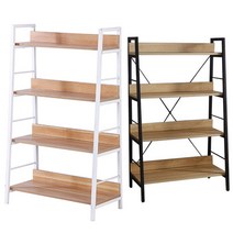 RNO606 책장 4단 W700 장식장 진열장 선반 DIY, 블랙