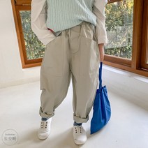 도오빠 아동 밴딩 바지 조거팬츠 배기 오버핏 남아 여아 긴바지 키즈 주니어 초등학생 아동복_민지콩