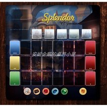 스플렌더 보드 게임 플레이 매트 칩 피젯 놀이 전용 주사위 카드 포커 팝잇 스피너, 60x62cm, 2. 확장 60x62