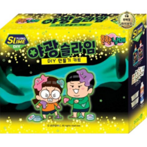 라이브잇 흔한남매 야광슬라임 DIY 만들기 키트, 혼합색상, 8세트