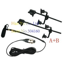 핀마이크 색소폰 방송용 프로 무대 성능 악기 클립 커패시터 마이크 헤드셋 AKG XLR 3 핀 TA3F, 03 A and B