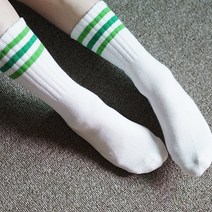 여성 골프양말 이중 쿠션 미끄러짐방지 논슬립 헬로버디 테니스 스포츠양말, 조거삼선 쿠션 논슬립양말_레드