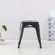 마켓비 390 빈티지스툴 1025F, 색상:다크그레이, 1개