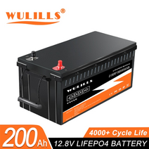 인산철 리튬 배터리 안전성 높은 고효율 새로운 12v 24v 48v 100ah 200ah 280ah 400ah lifepo4 팩 태양열 보트 용 bms 염 내장 세금 없음, 12v 200ah