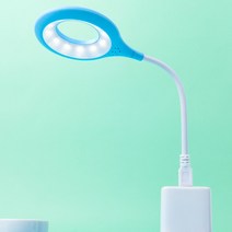 5V USB 램프 밝은 반지 빛 LED 테이블 휴대용 밤 빛 자유롭게 Foldable 책상 비 스트로브 눈 보호, 01 파란