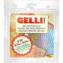 Gelli Arts 7.6 x 12.7cm(3 x 5인치) 젤 프린팅 플레이트, 6 x 6-inch