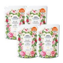 르샤트라 보타닉 로즈 제라늄 고농축섬유유연제 리필 1.5L, 4개