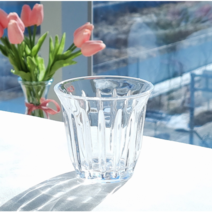 아인슈페너 아포가토잔 플랫화이트잔 온더락잔 밀크글라스, 1개