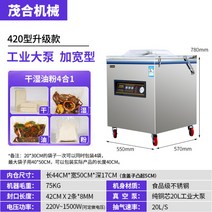 정육점 생선 진공포장기 챔버형 실링기 야채 업소용, 실링부 420mm
